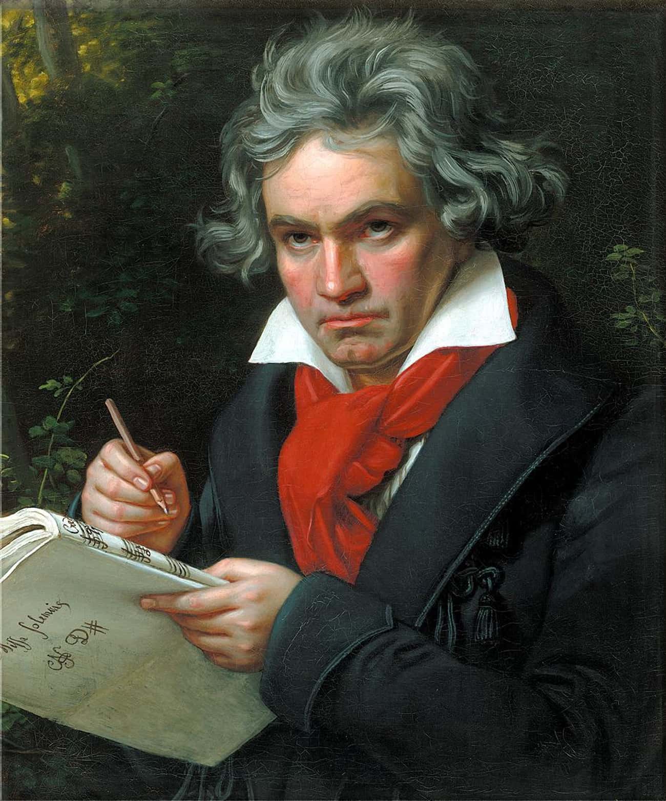 Portrait of Ludwig van Beethoven Composing Missa Solemnis