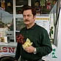 Ron Swanson is listed (or ranked) 2 on the list Easy Costumes If You Already Have A Beard or Mustache