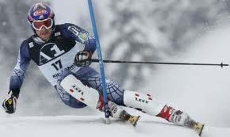 Skier Cufflinks & Tie Clip Bar Tack Slide Set Mens Gift Alpine Skiing  333 