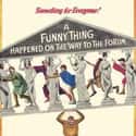 Buster Keaton, Jon Pertwee, Michael Crawford   A Funny Thing Happened on the Way to the Forum is a 1966 farce musical comedy film, based on the stage musical of the same name.
