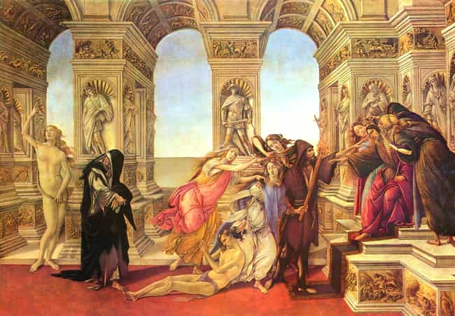 Calumny of Apelles is listed (or ranked) 4 on the list List of Famous Sandro Botticelli Artwork