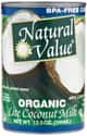 Natural Value Organic Coconut Milk Lite on Random Best Coconut Milk