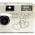10 Pack Personalized Silver Love Wedding Cameras on Random Best Disposable Cameras
