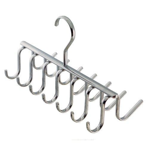 Whitmor 6021-187 Ebony Chrome Swivel Tie Hanger with Belt Loops 
