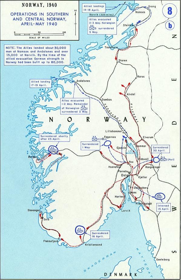 Norwegian Campaign Battles | List Of Battles In The Norwegian Campaign ...