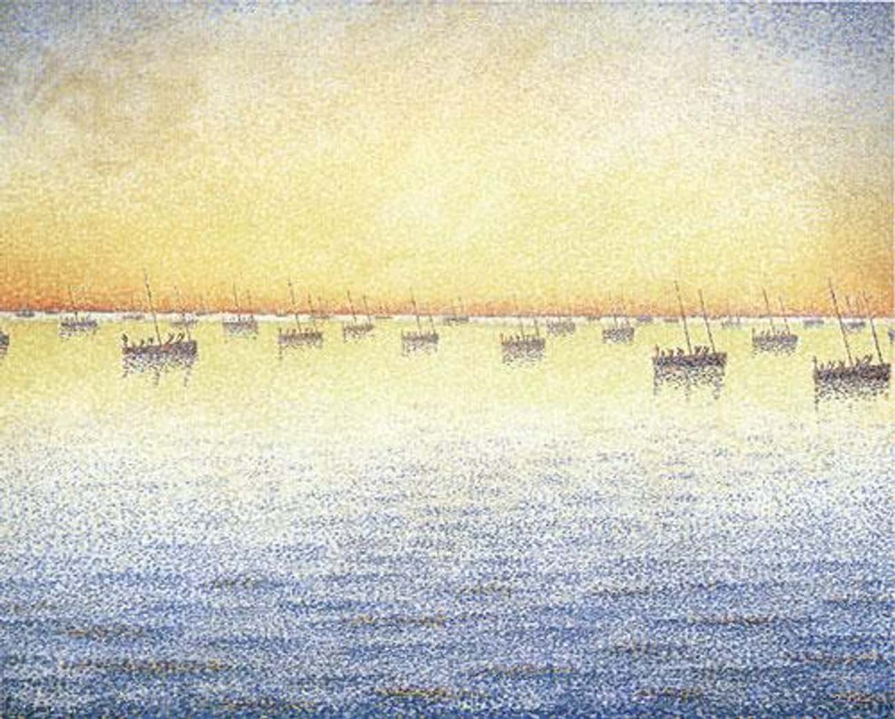 Setting Sun. Sardine Fishing. Adagio. Opus 221 from the series The Sea, The Boats, Concarneau