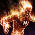 Human Torch on Random Top Marvel Comics Superheroes