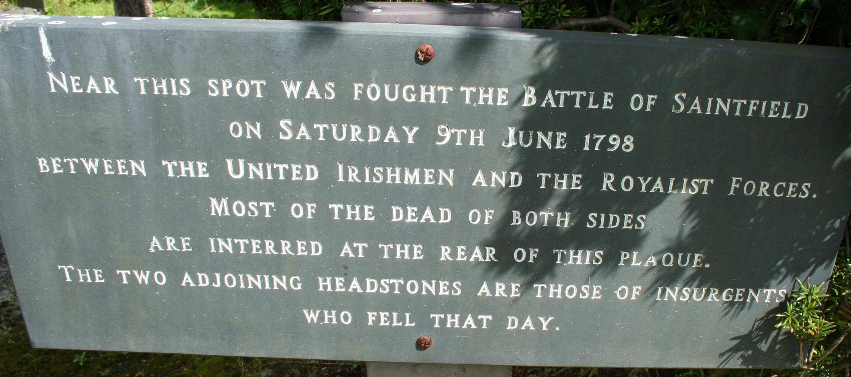 Irish Rebellion of 1798 Battles | List of Battles in the Irish ...