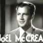 Dec. at 85 (1905-1990)   Joel Albert McCrea (November 5, 1905 – October 20, 1990) was an American actor whose career spanned almost five decades and appearances in more than 90 films.