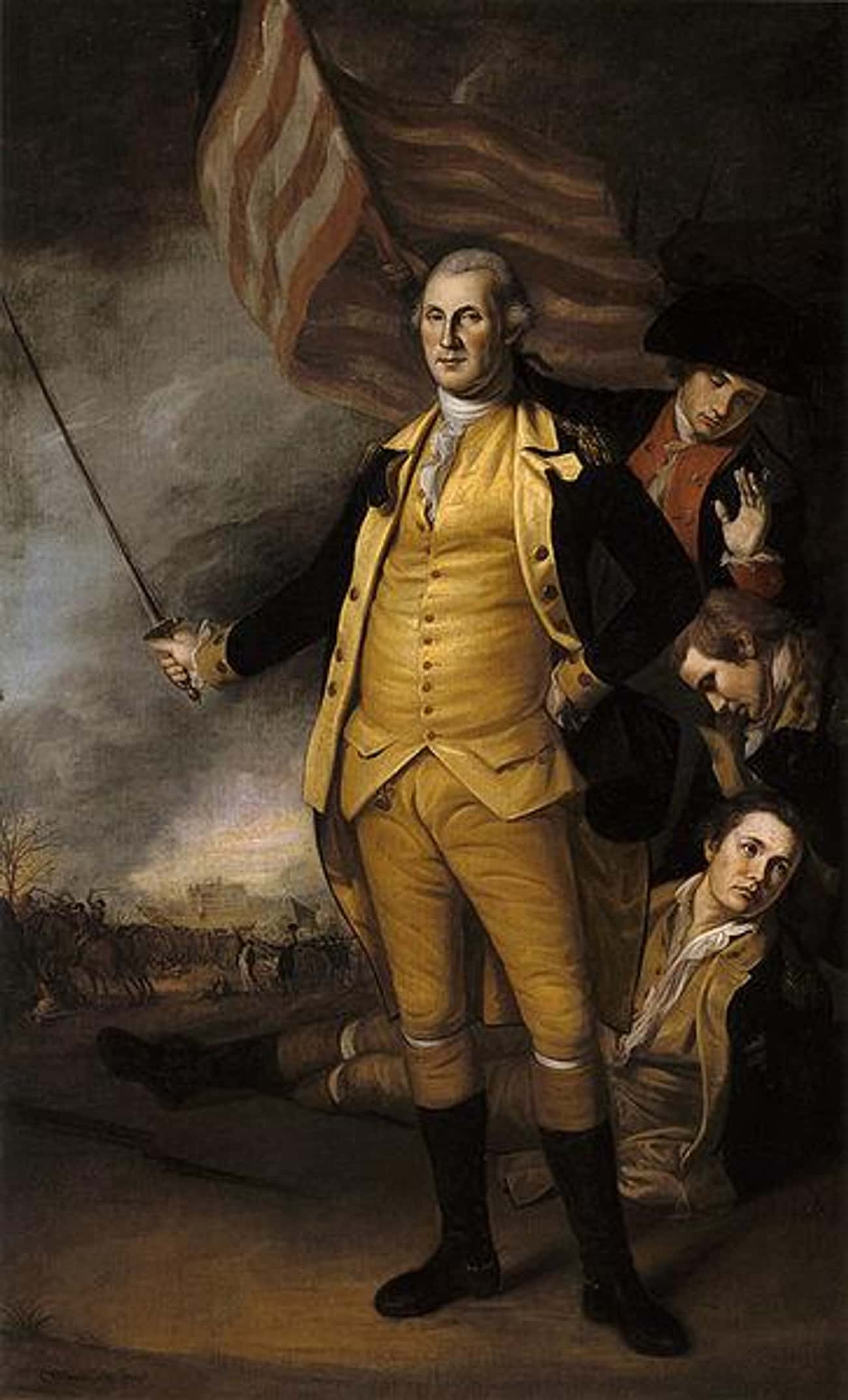 George Washington At The Battle Of Princeton