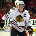 Centerman   Jonathan Bryan Toews is a Canadian professional ice hockey centre who currently serves as captain of the Chicago Blackhawks of the National Hockey League.