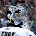Goaltender   Marc-André Fleury is a Canadian professional ice hockey goaltender playing for the Pittsburgh Penguins of the National Hockey League.
