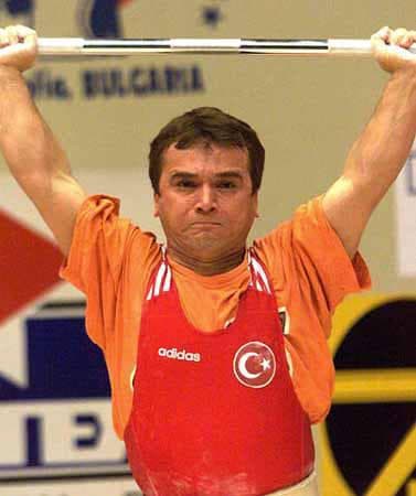 Kazakhstan weightlifter Anatoly Khrapaty competes for the Soviet