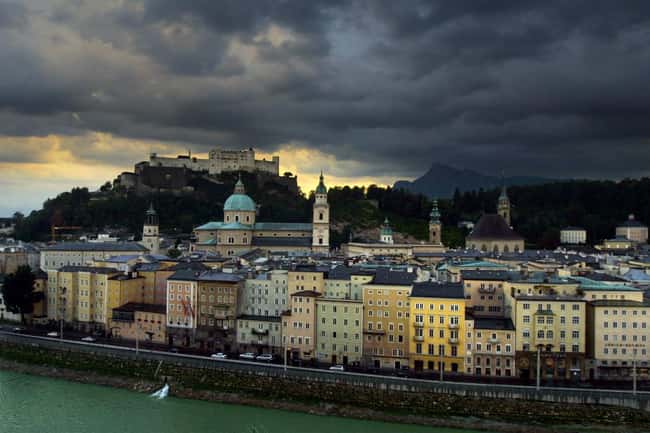 Salzburg is listed (or ranked) 12 on the list The Most Beautiful Cities in the World