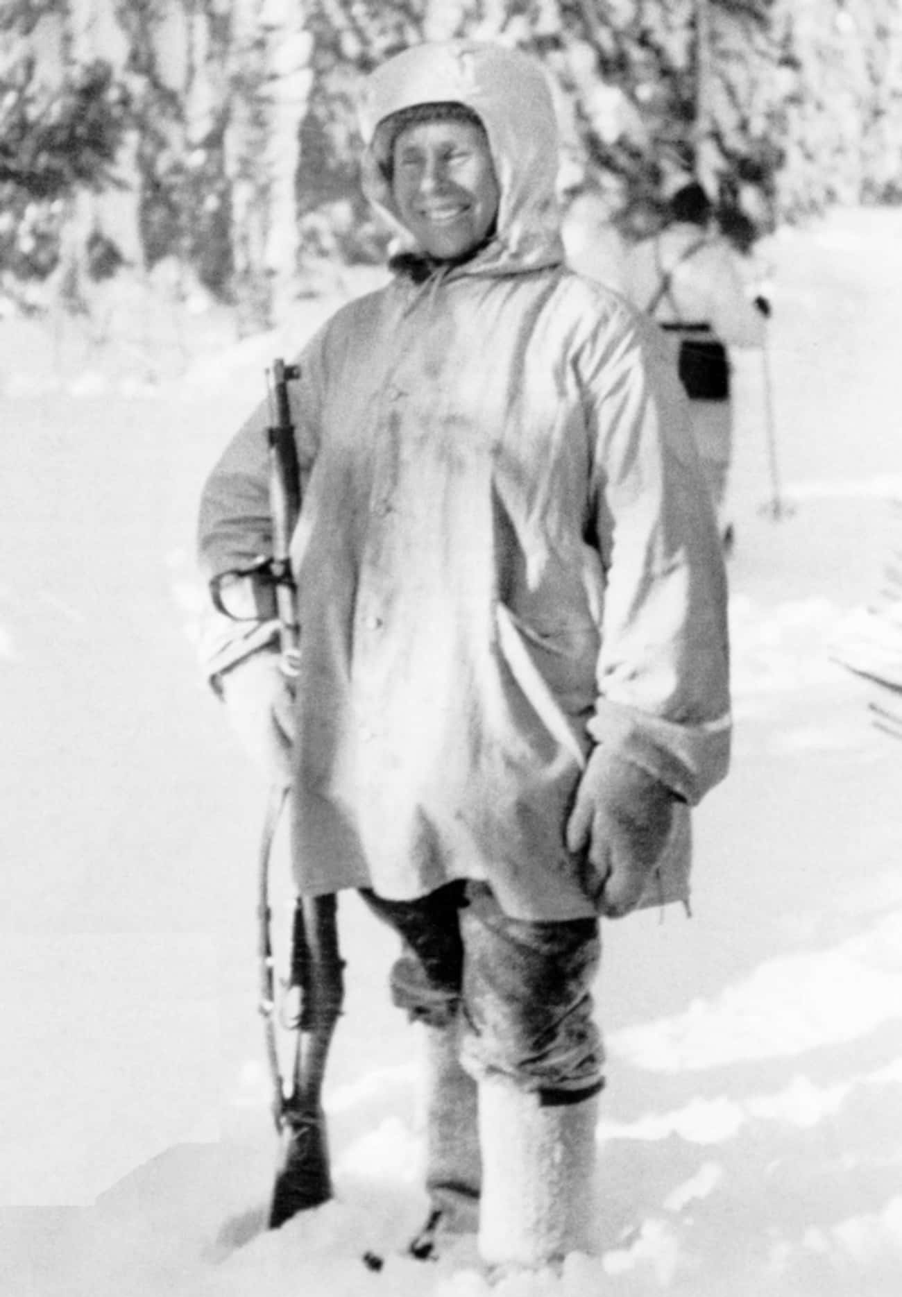 Simo Häyhä Was Called 'White Death' Because Deep Snow Embankments Hid The Finnish Sniper's Position From Enemy Soldiers