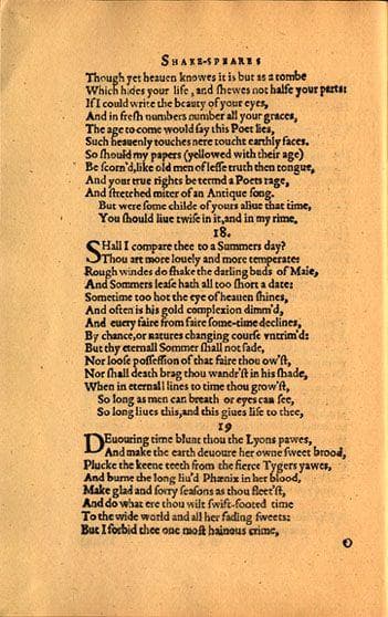 Best Shakespeare Sonnet | List Of Famous Shakespearean Sonnets