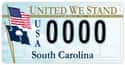 South Carolina on Random State License Plate Designs