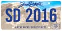 South Dakota on Random State License Plate Designs