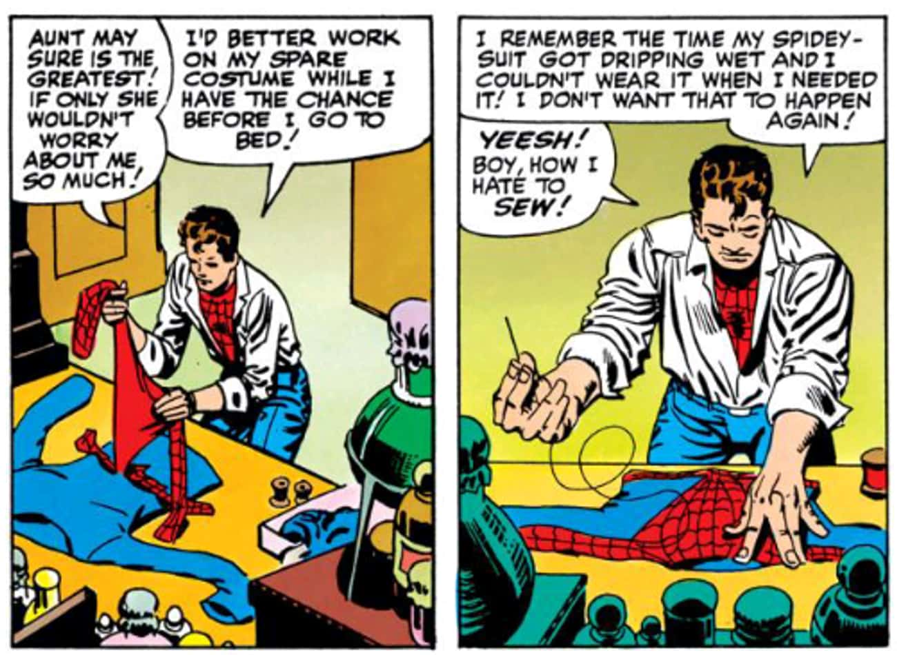 Spider-Man Sewed His Own Costume To Protect His Identity While Exploring A Showbiz Career