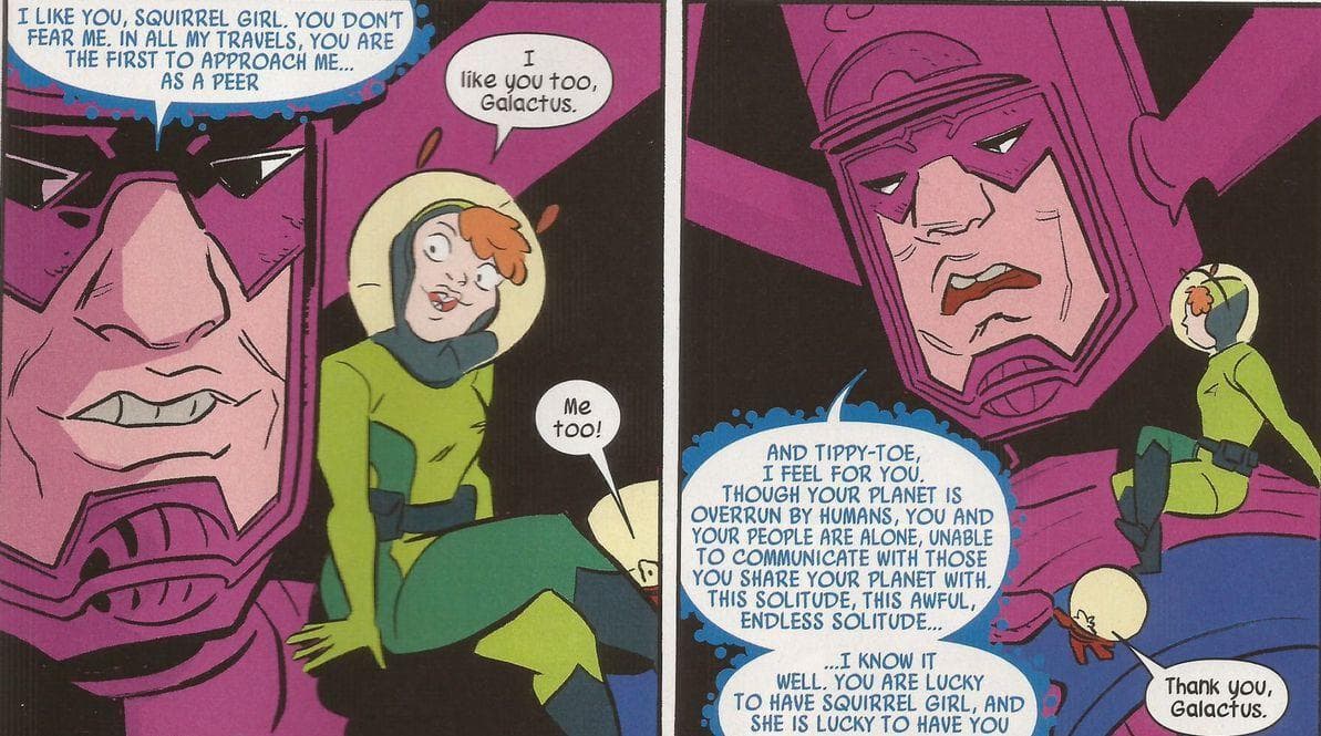 Squirrel Girl Overcame Galactus with the Power of Friendship and Nuts
