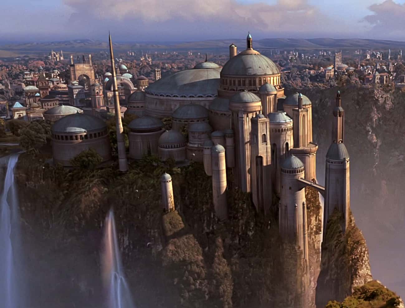 The Waterfalls Near The City Of Theed In ‘Star Wars: The Phantom Menace’ Were Created By Filming Poured Salt