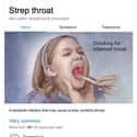 Streptococcal pharyngitis on Random Weird Medical Drawings Google Thinks You Need