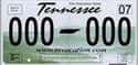 Tennessee on Random State License Plate Designs