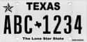 Texas on Random State License Plate Designs
