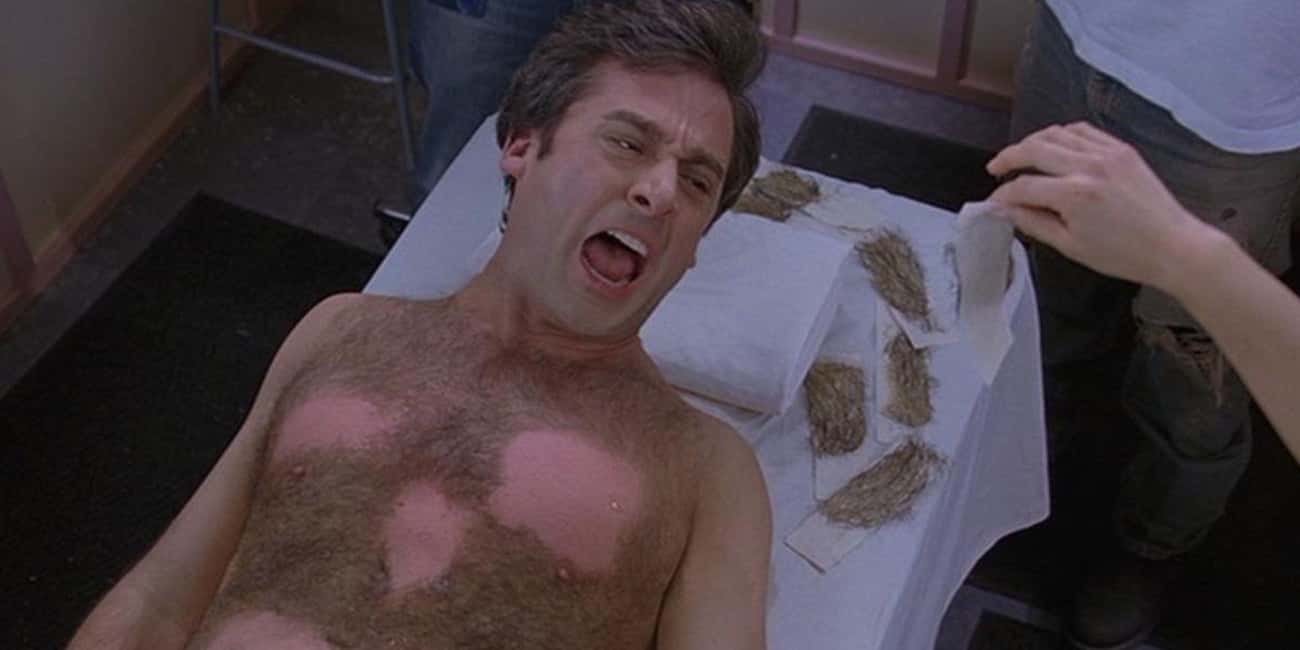 Steve Carell, 'The 40-Year-Old Virgin' - He Really Got His Chest Waxed, And Those Screams Of Agony Are Genuine