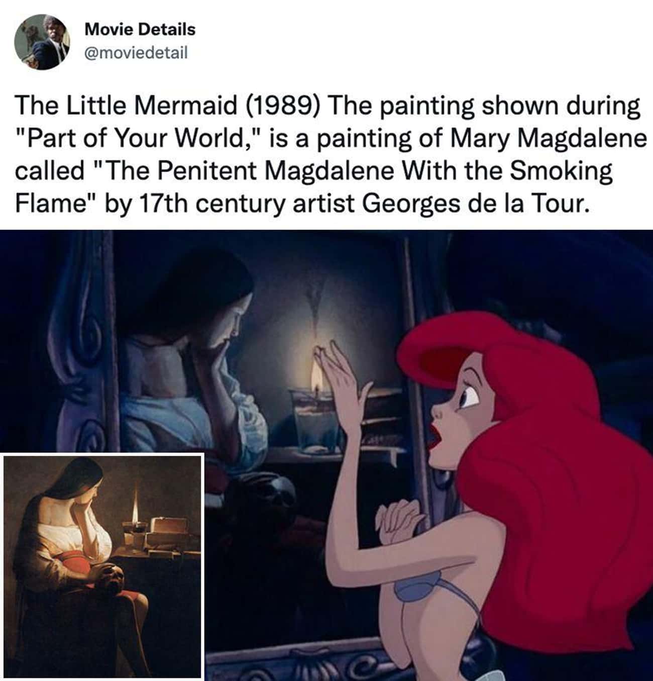 'The Penitent Magdalene With the Smoking Flame' In 'The Little Mermaid'