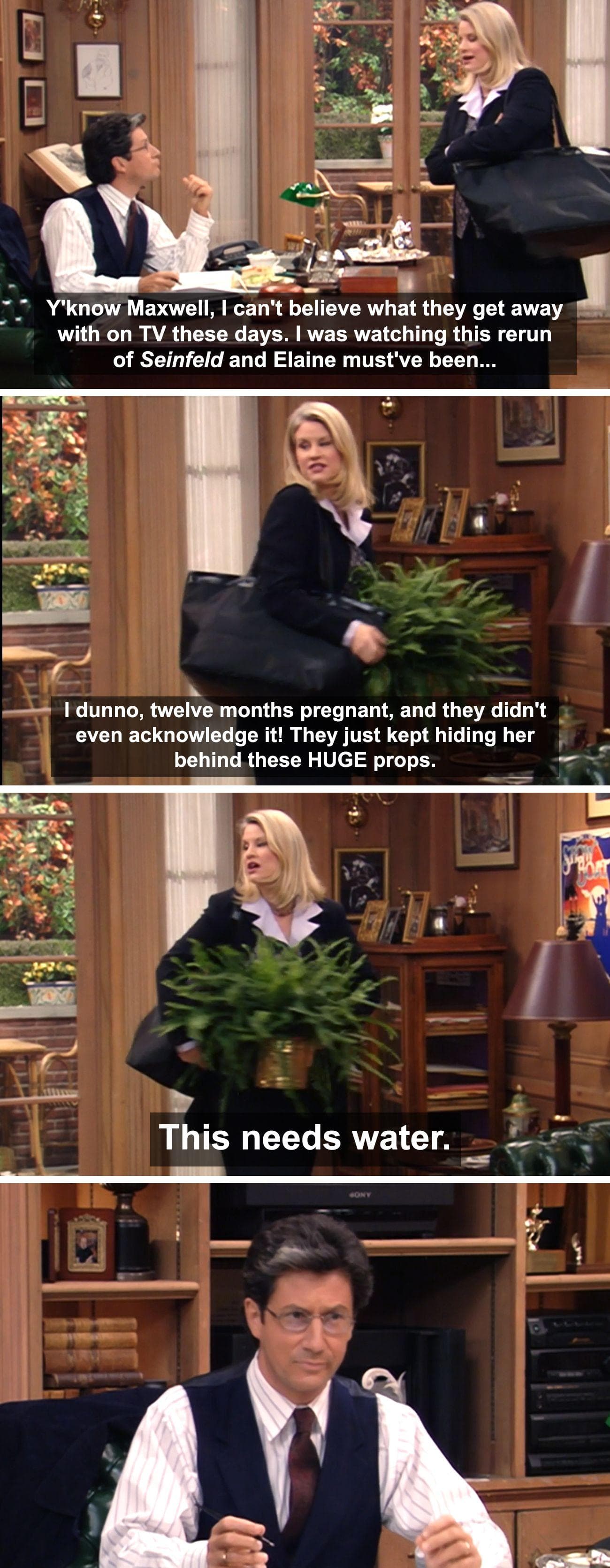 In ‘The Nanny,’ C.C. Rips On Shows That Cover Up When An Actress Is Pregnant - While Obviously Pregnant