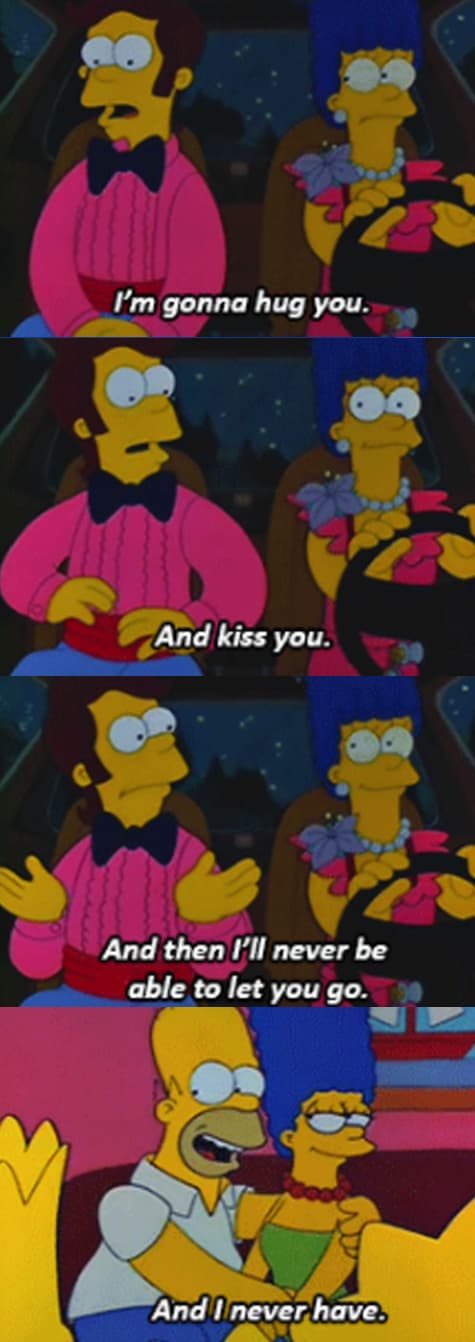  'The Way We Was' Ends With Homer Kissing Marge For The First Time