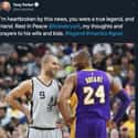 Tony Parker on Random Heartbroken Athletes React To Kobe Bryant's Death