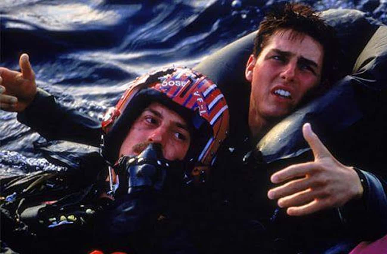 Cruise Nearly Got Pulled Out Into The Middle Of The Ocean In 'Top Gun'