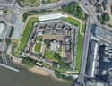 Tower of London on Random Google Earth Satellite Pics Of Exact Spots Where Historical Events Happened
