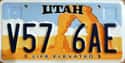 Utah on Random State License Plate Designs