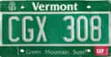 Vermont on Random State License Plate Designs