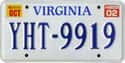 Virginia on Random State License Plate Designs