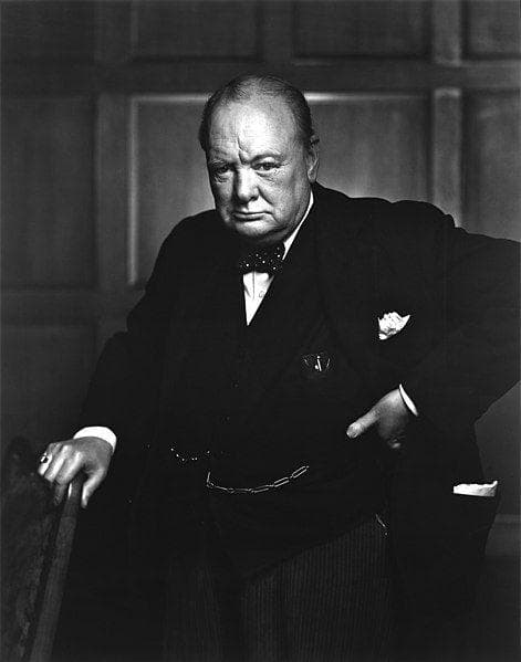 Winston Churchill's Stogie Had Just Been Plucked From His Mouth By The Photographer