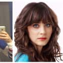 Zooey Deschanel on Random Photos Of Celebrities With And Without Their Makeup