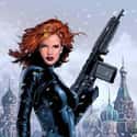 Black Widow on Random Art Treatment Get From The Disney Fan of Avengers And Other Marvel Characters