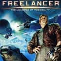 Shooter game, Space trading and combat simulation games, Simulation video game   Freelancer is a space trading and combat simulation video game developed by Digital Anvil and published by Microsoft Game Studios.