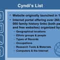 Cyndi's List of Genealogy Resources on the Internet on Random Best Ancestry Websites