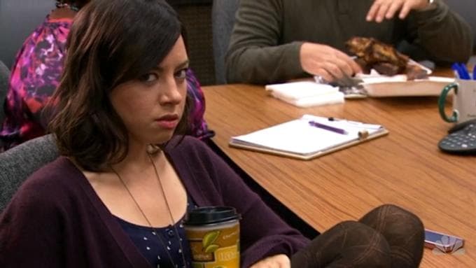 Aubrey Plaza Said A Fan Asked Her To Punch His Friend In The Face
