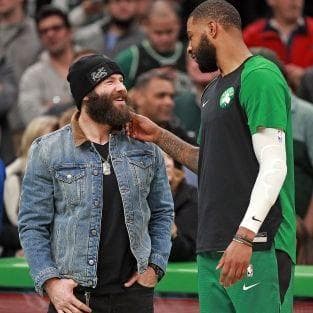 Celebrity Celtics Fans Celebrities at Boston Celtics Games