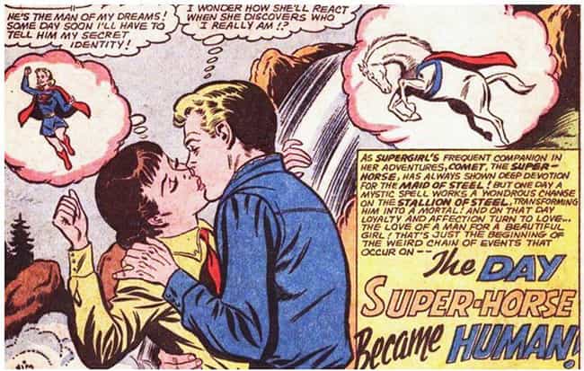 Comet The Creepy Super-Horse Tricks Supergirl Into Dating Him