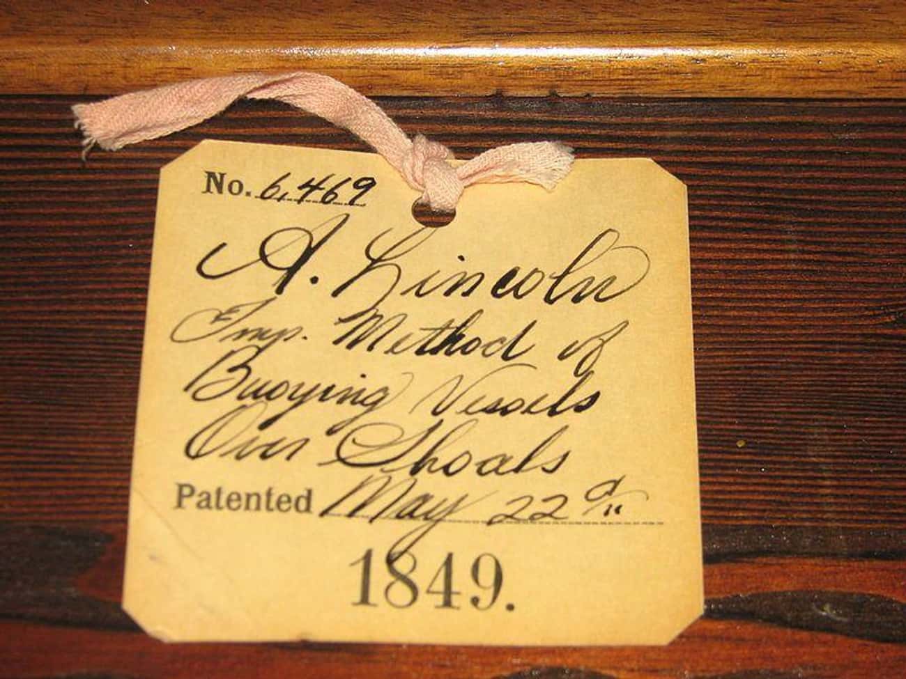 Abraham Lincoln Is The First - And Only - President To Hold A Patent
