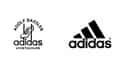 Adidas on Random Famous Corporate Logos Then And Now