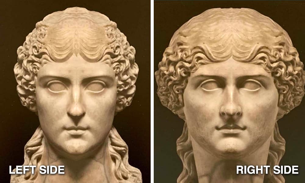 What Ancient Roman Portrait Sculptures Look Like With Mirrored Faces