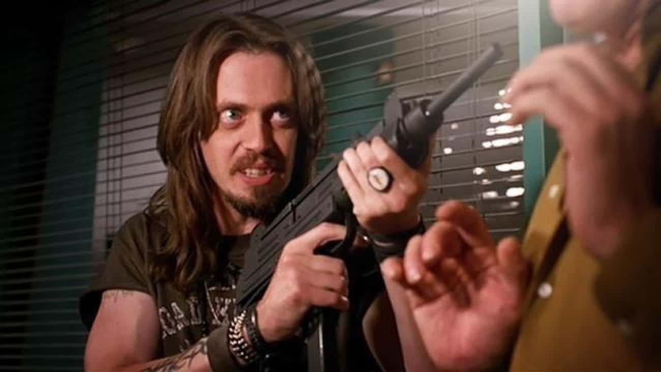The Door Closing On The Fake Gun In 'Airheads'